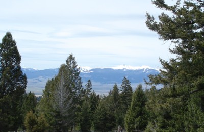 view of Pintlar Mountains at Deer Lodge view of Pintlar Mountains at Deer Lodge