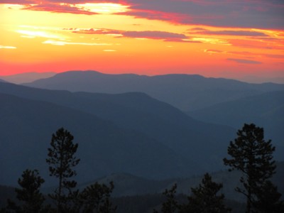 sunset sized Rock Creek sunset